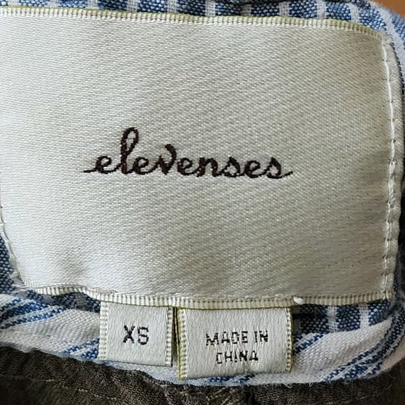 Elevenses Army Green Pleated Front Utility Jogger Pants - Picture 7 of 8